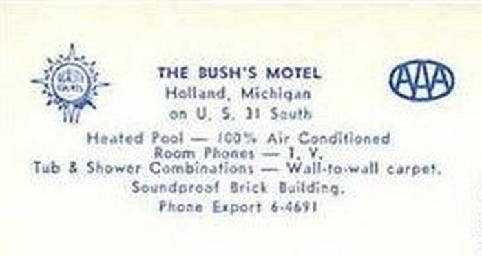 Bushs Motel - Vintage Postcard (newer photo)